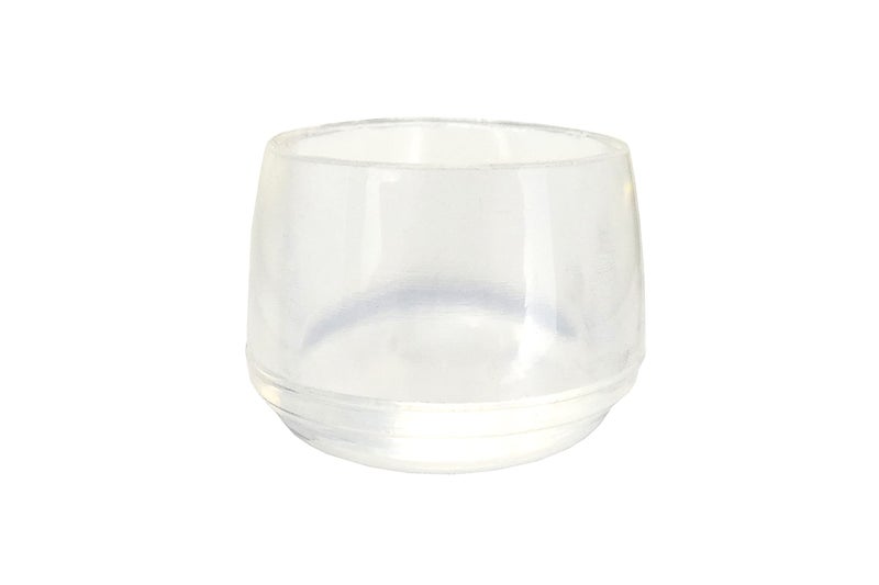 Shepherd Hardware 8612E Leg Tips 1-Inch Inside Diameter Rubber Chair Leg Caps, 24 Pack, Clear - Image 2